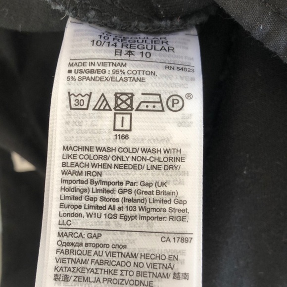 Gap skinny black ankle pants - Picture 5 of 5